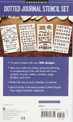 Essentials Dotted Journal Stencil Set