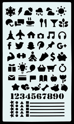 Essentials Dotted Journal Stencil Set