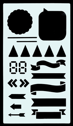 Essentials Dotted Journal Stencil Set