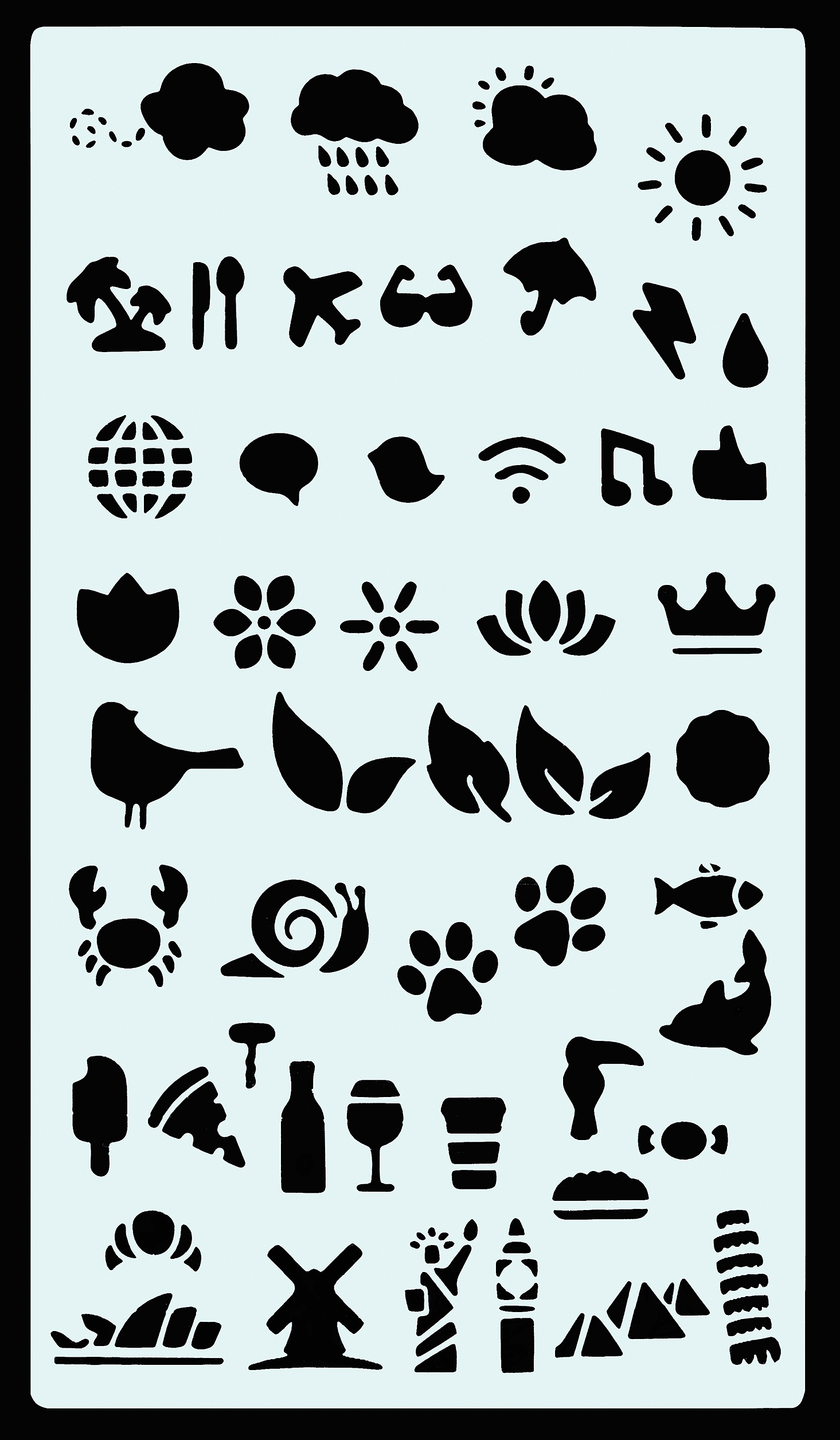 Essentials Dotted Journal Stencil Set