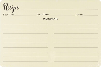 Recipe Card Refills Pack