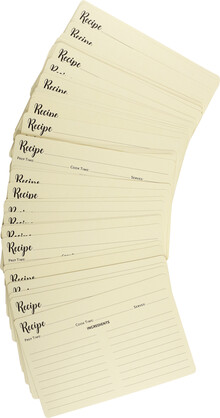 Recipe Card Refills Pack