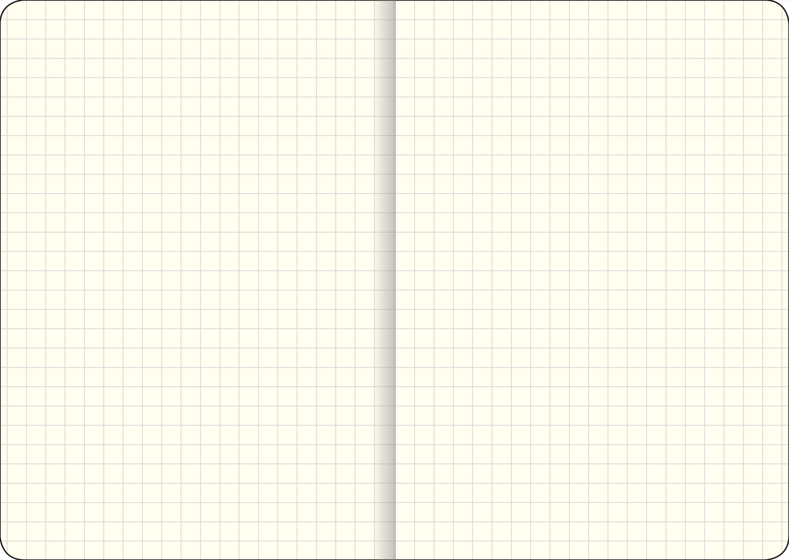 Essentials Grid-Lined Notebook, Large, A5 Size