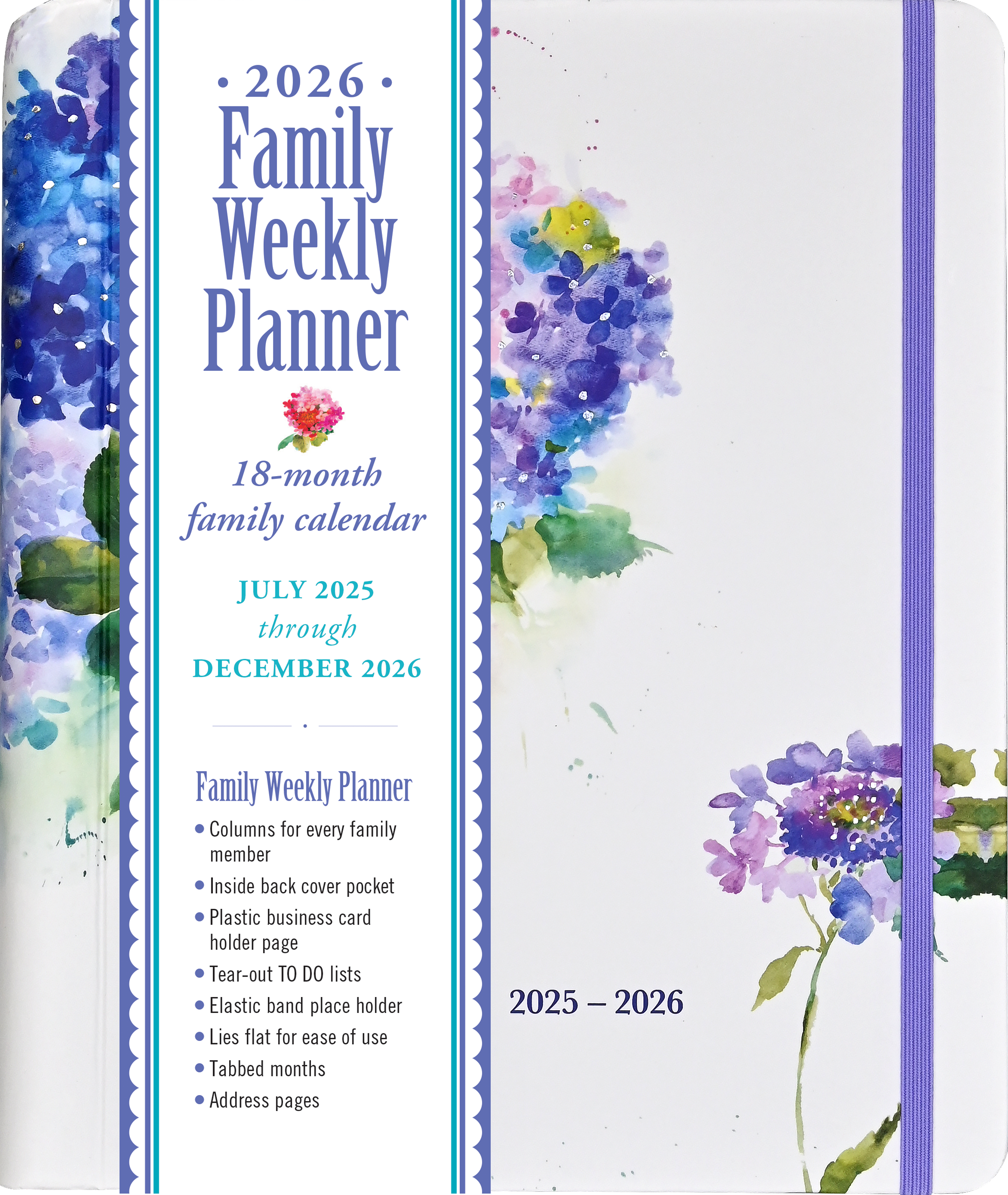 2026 Hydrangeas Family Weekly Planner