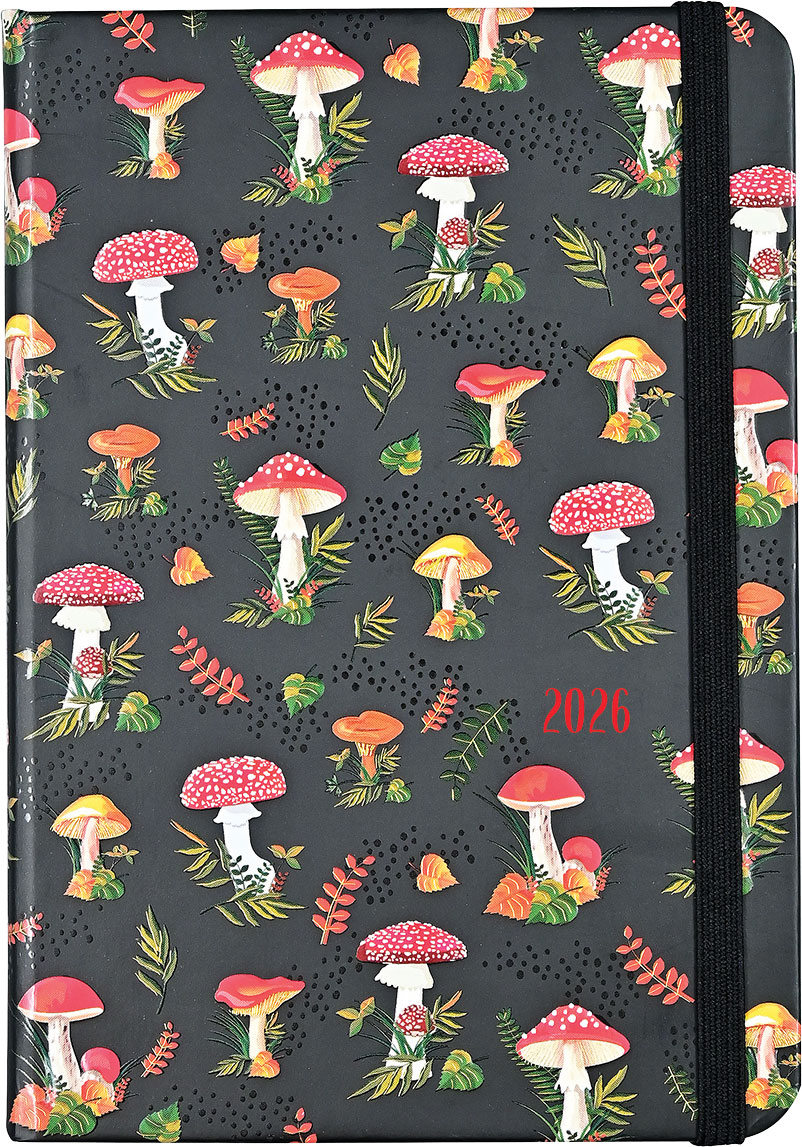 2026 Mushrooms Weekly Planner