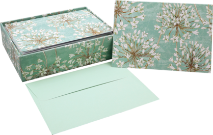 Allium Blossoms Note Cards