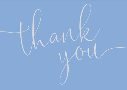 Periwinkle Thank You Notes