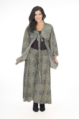 Ombak Designs Silk Kebaya Top Green