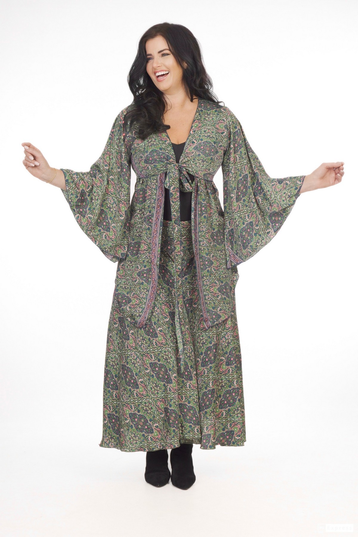 Ombak Designs Silk Kebaya Top Green