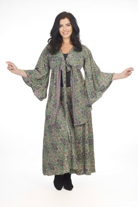 Ombak Designs Silk Kebaya Top Green
