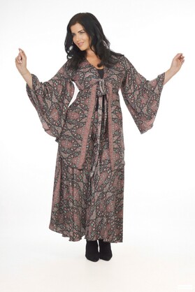 Ombak Designs Silk Kebaya Top Black