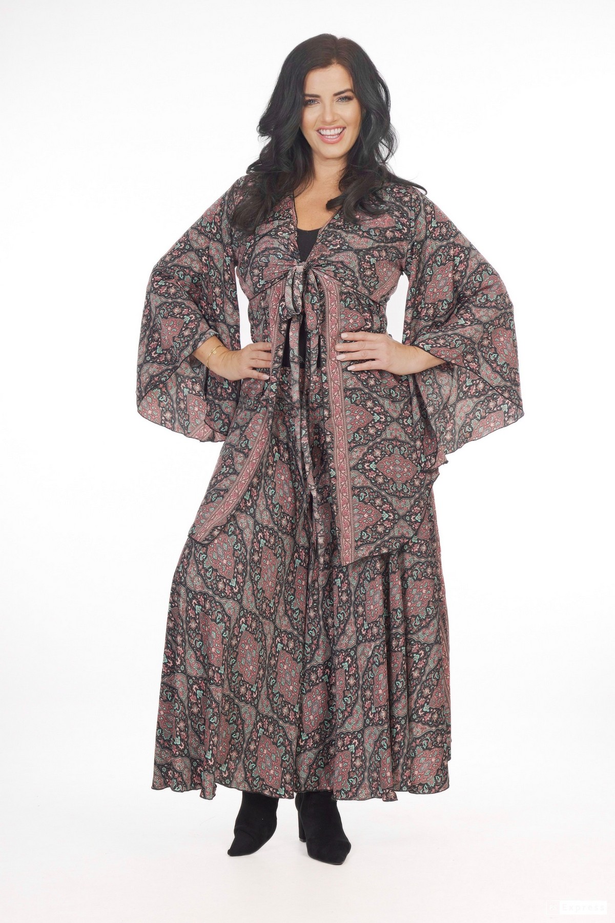 Ombak Designs Silk Kebaya Top Black