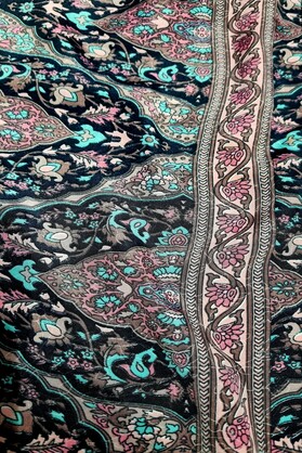 Ombak Designs Silk Kebaya Top Black