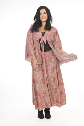 Ombak Designs Silk Kebaya Top Pink