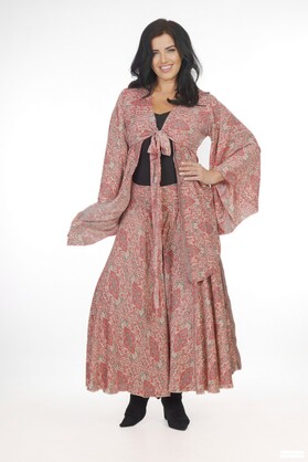 Ombak Designs Silk Kebaya Top Pink