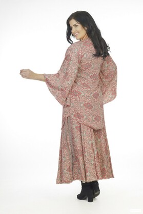 Ombak Designs Silk Kebaya Top Pink