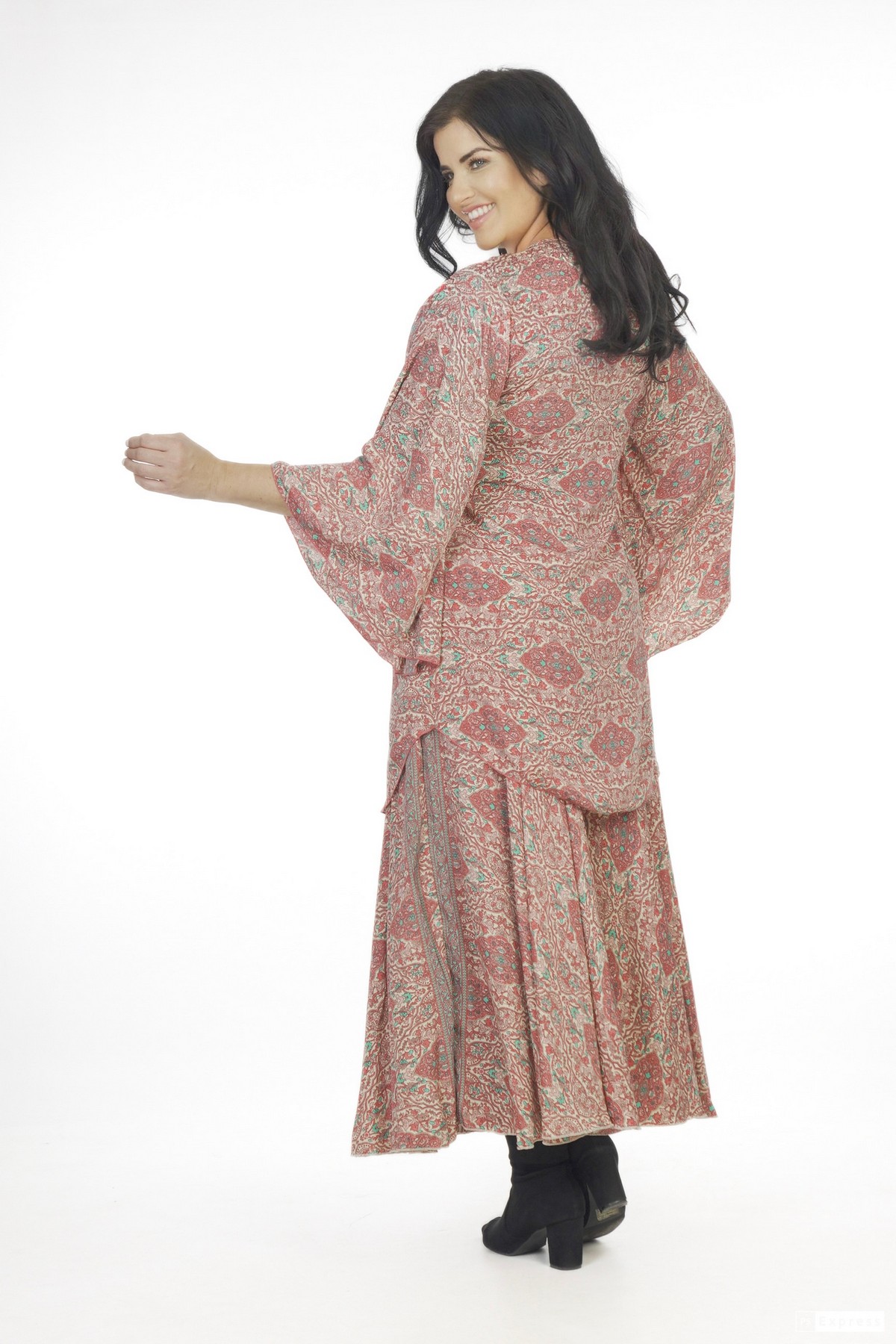 Ombak Designs Silk Kebaya Top Pink