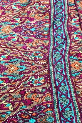 Ombak Designs Silk Kebaya Top Red