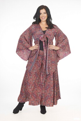 Ombak Designs Silk Kebaya Top Purple
