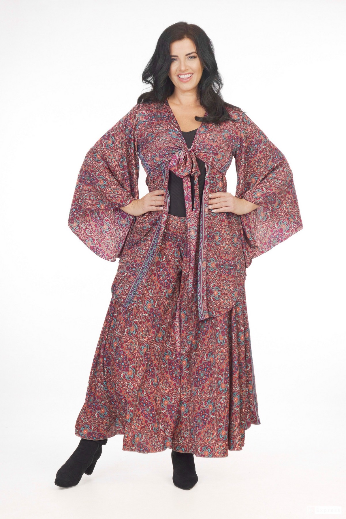 Ombak Designs Silk Kebaya Top Purple