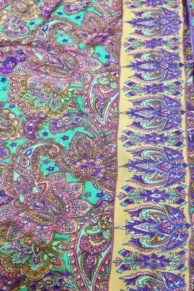 Ombak Designs Long Silk Top Purple