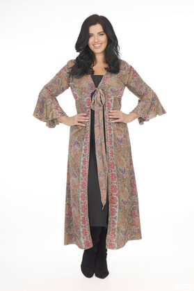 Ombak Designs Long SIlk Top Sage