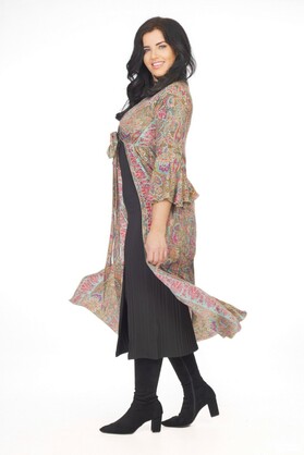 Ombak Designs Long SIlk Top Sage