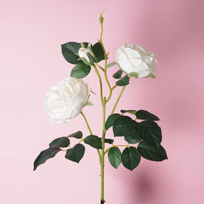 Artificial English Rose Spray 3H 66CM