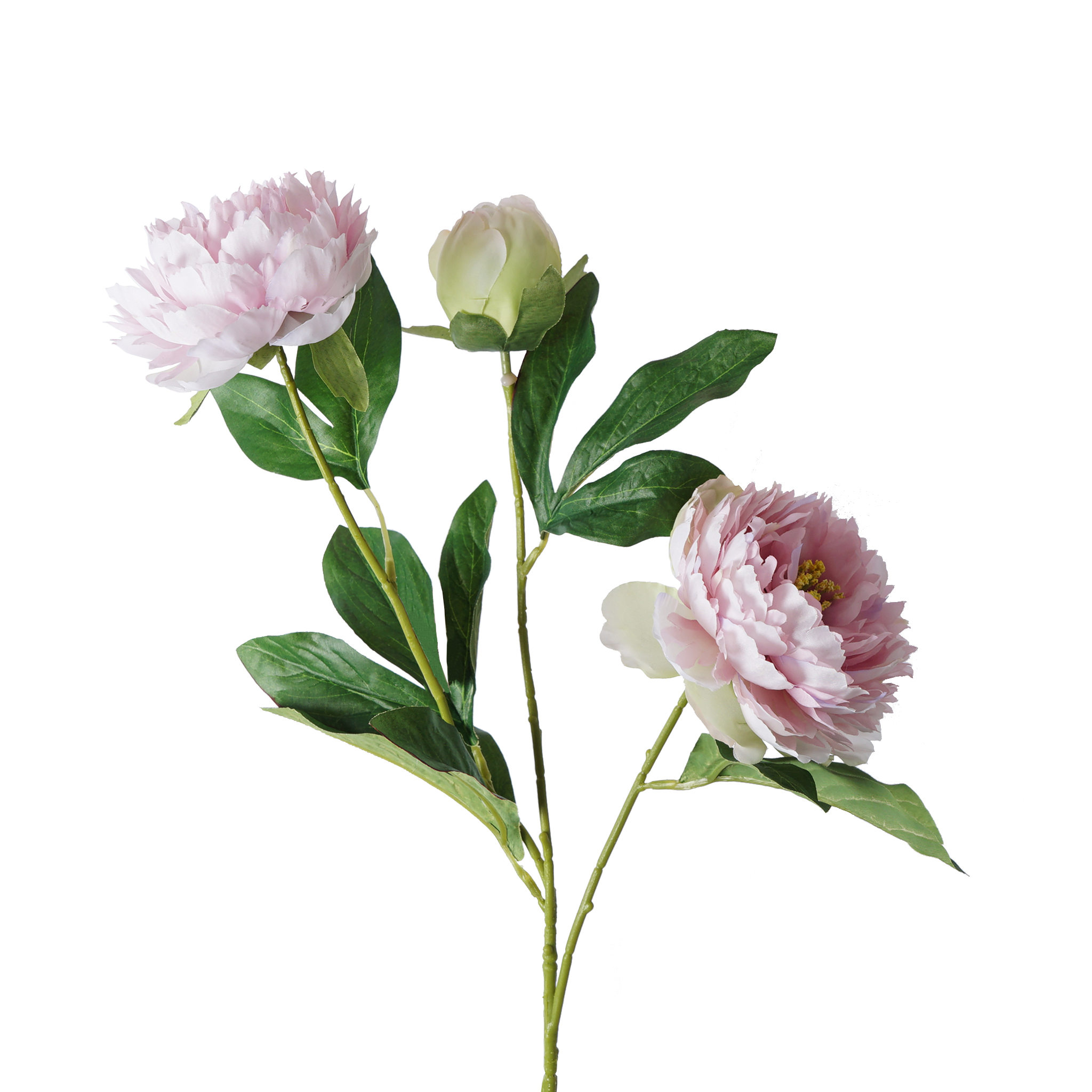 Artificial Peony Spray 3H 65CM