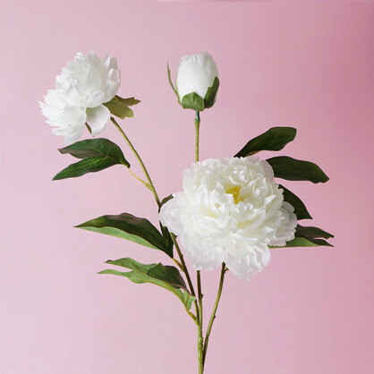 Artificial Peony Spray 3H 65CM