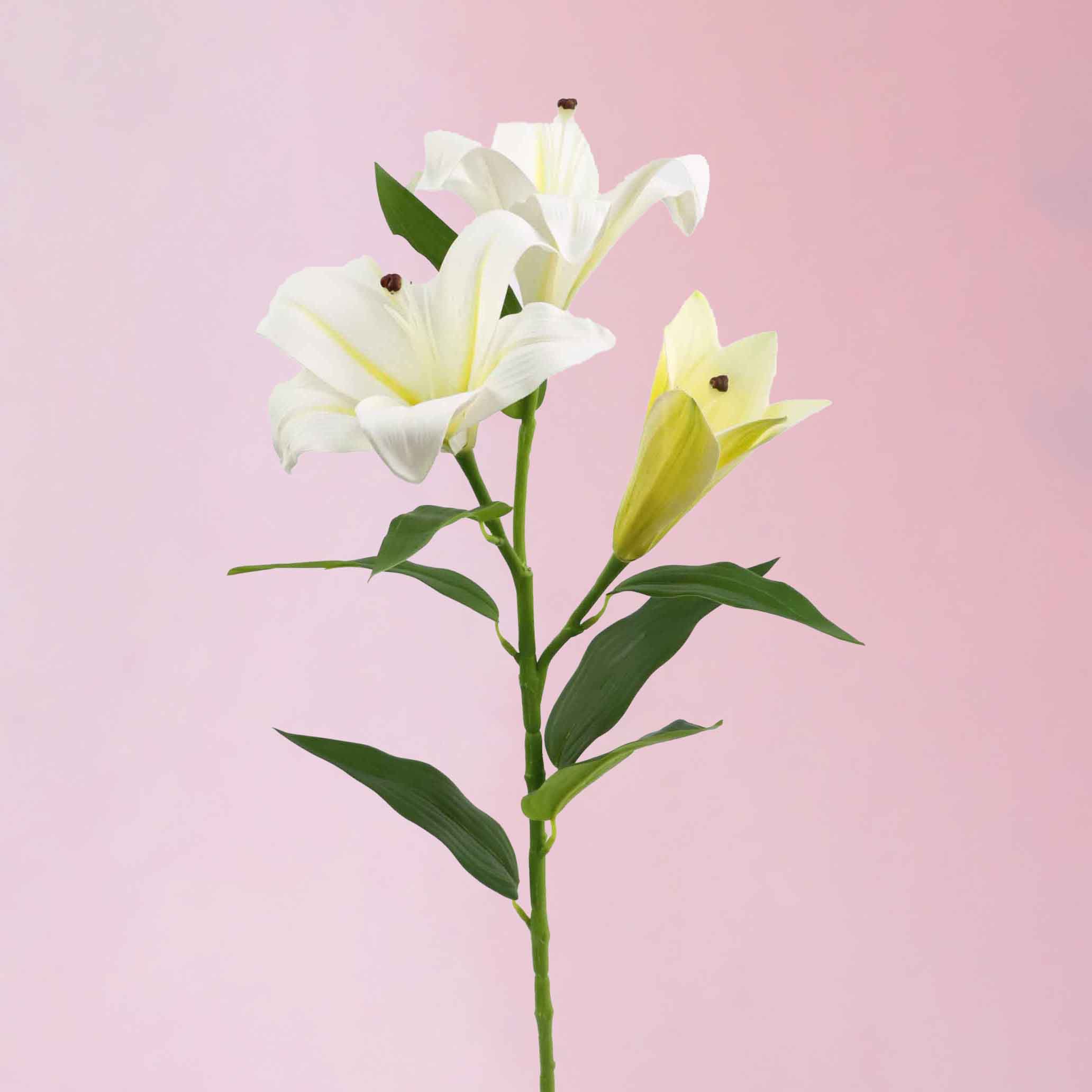Artificial Real Touch Lily Spray 3H 75CM