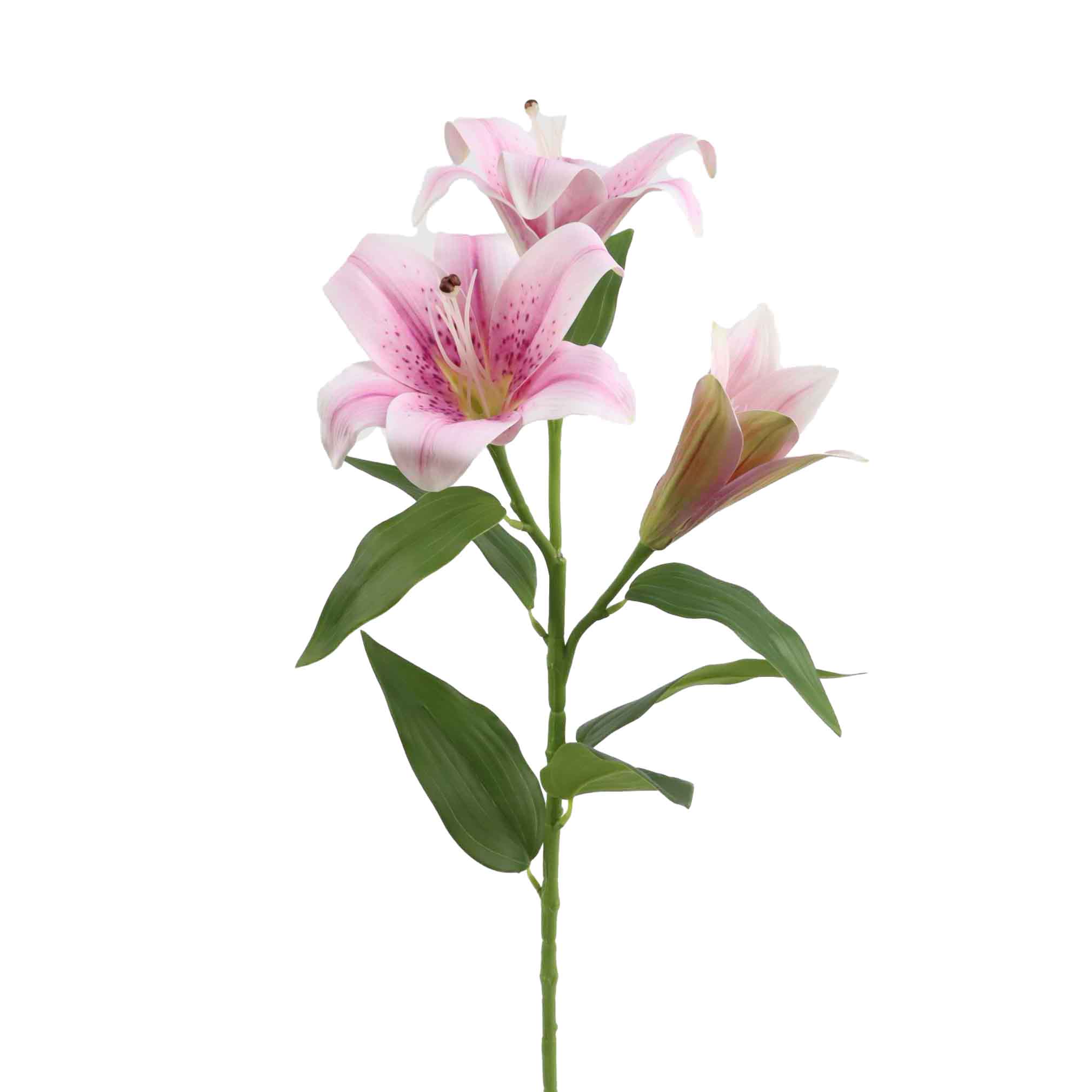 Artificial Real Touch Lily Spray 3H 75CM