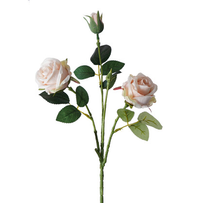 Artificial Bush Rose Spray 3H 52CM