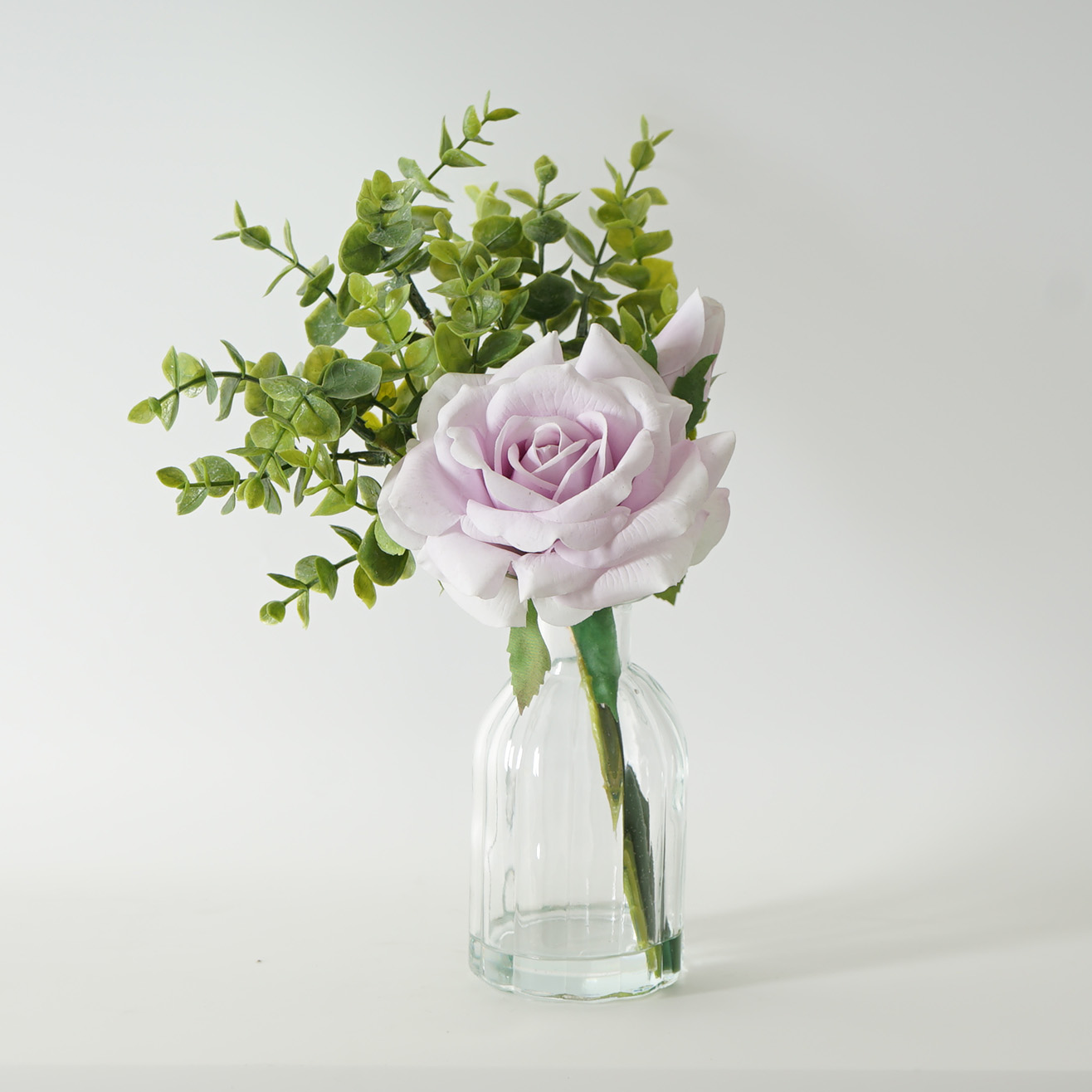 Real Touch Rose Flower Arrangement in Vase 33cm