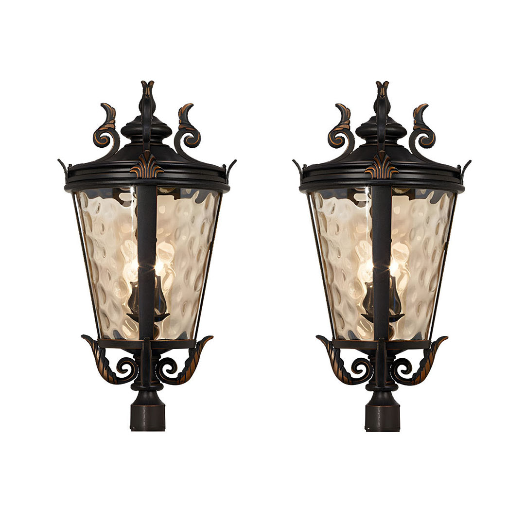 Vintage Lantern 2X 71.2cm Wall Lamp Modern Aluminum & Glass Wall Light Classic Outdoor Sconce Decorative Exterior Lighting