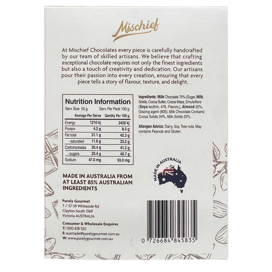 Milk Chocolate Almonds 100g