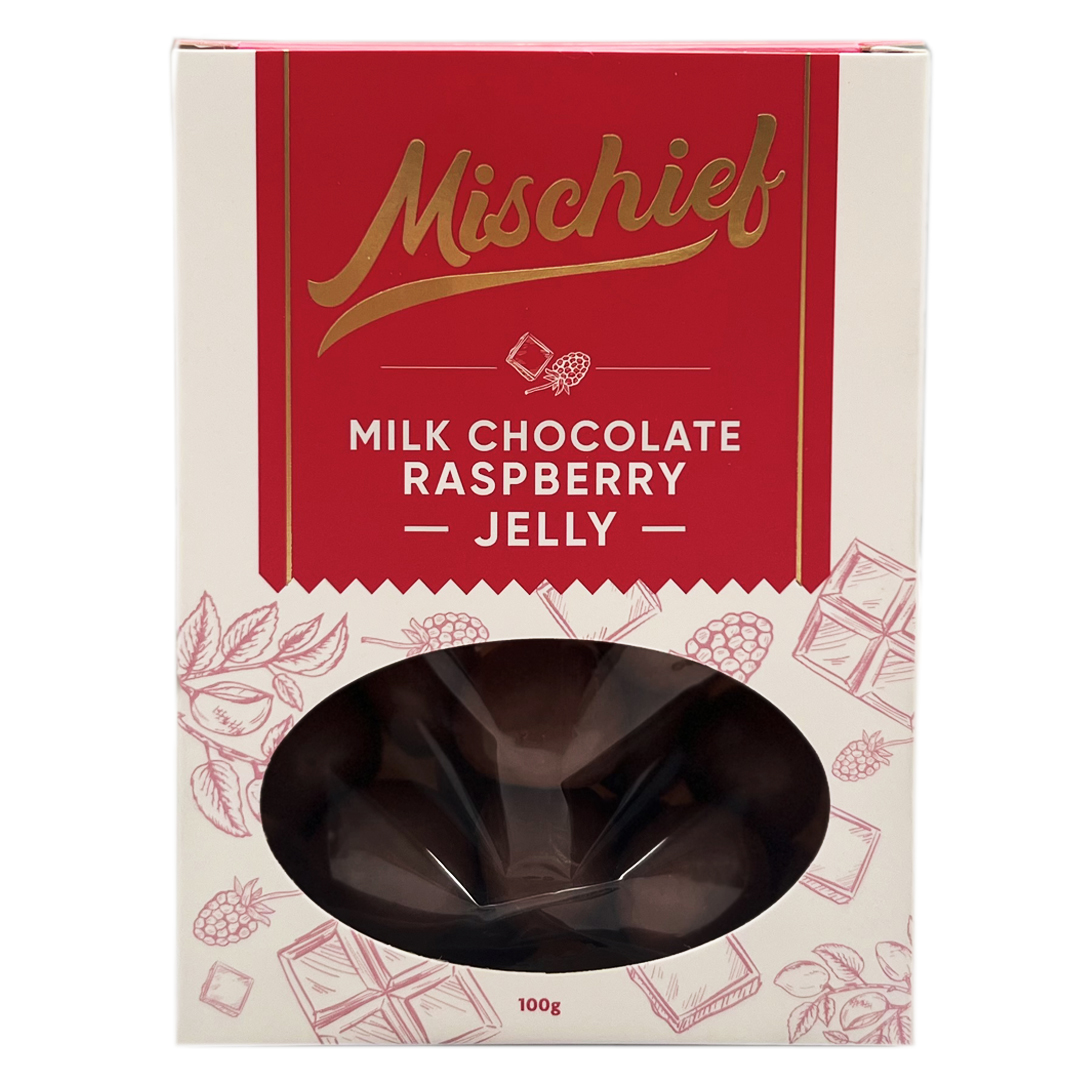 Milk Chocolate Raspberry Jelly 100g