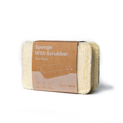Eco Sponge with Scrubber (2 Pack)
