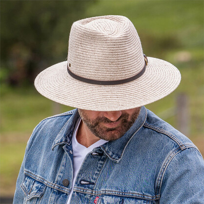 AP002 SAND/CHOC 60CM (L/XL) - SANDY CREEK FEDORA