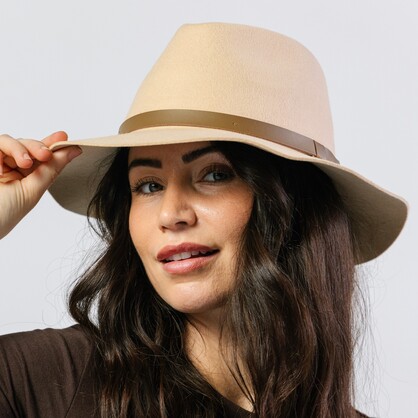 AP019 BEIGE 60CM (L/XL) - MURRAY FELT FEDORA