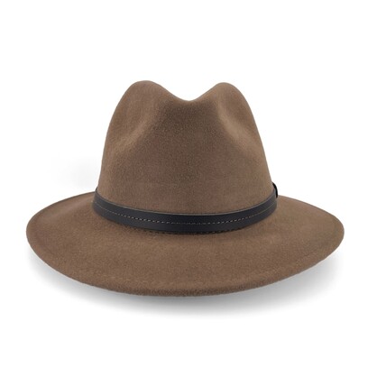 AP023 CHOCOLATE 61CM (XL) - FRAZER CREEK FELT FEDORA