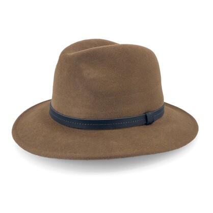 AP023 CHOCOLATE 59CM (L) - FRAZER CREEK FELT FEDORA