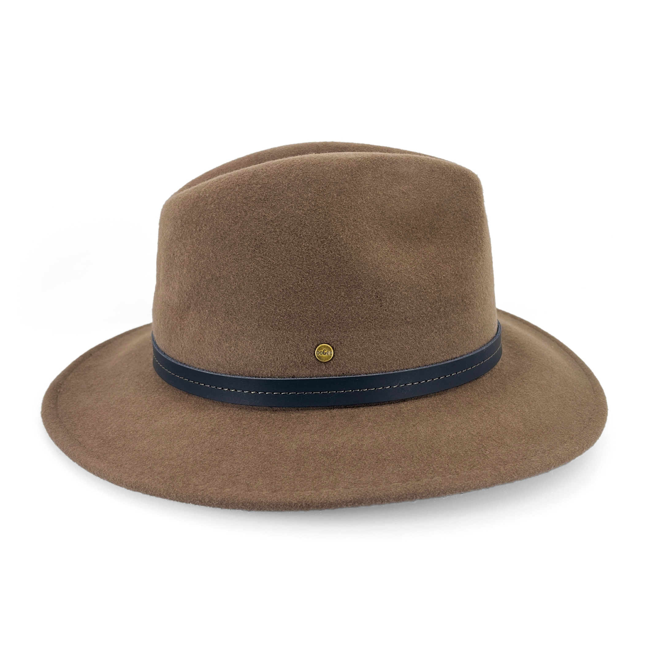 AP023 CHOCOLATE 57CM (M) - FRAZER CREEK FELT FEDORA