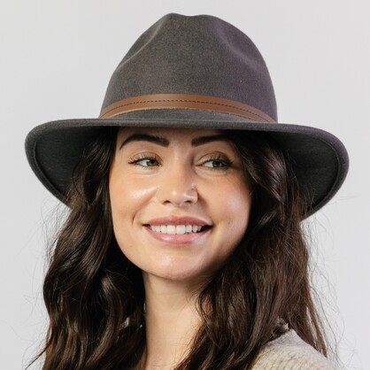 AP023 DUSKY BLUE 55CM (S) - FRAZER CREEK FELT FEDORA