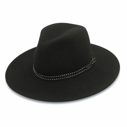 DH062 BLACK 58CM (M) - FRANKLIN FEDORA