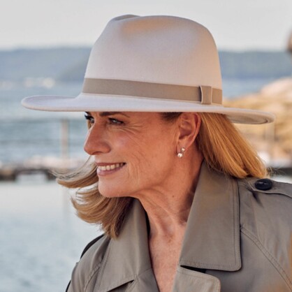 DH060 IVORY 58CM (M) - RIPLEY FEDORA