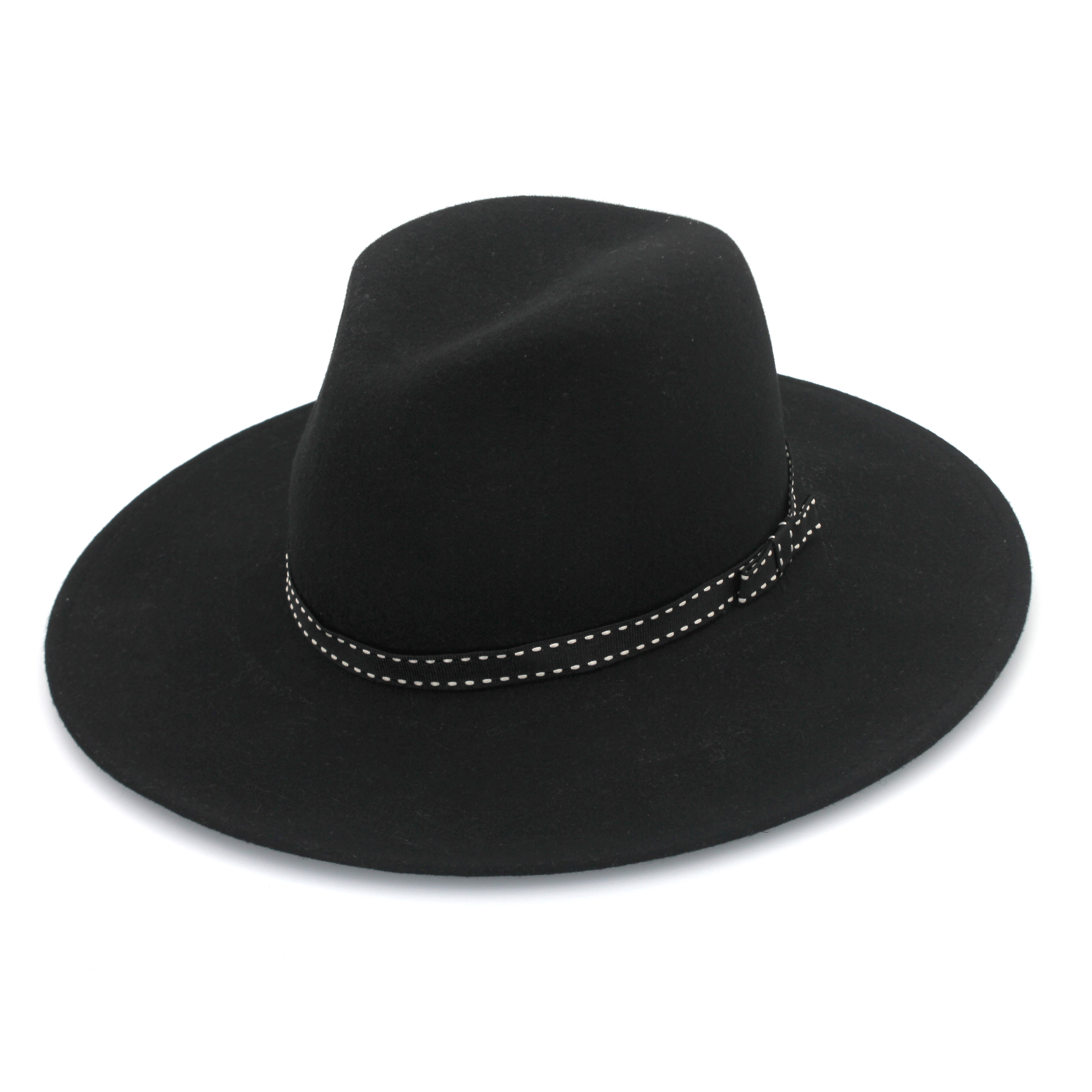 DH062 BLACK 58CM (M) - FRANKLIN FEDORA