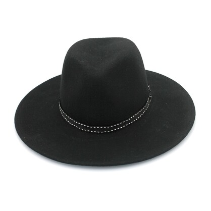 DH062 BLACK 58CM (M) - FRANKLIN FEDORA