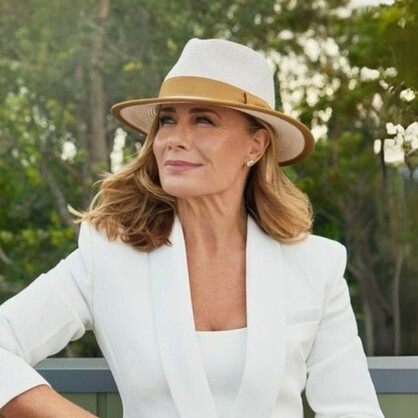 DH070 BEIGE/CARAMEL 56CM (S/M) - BOSTON FEDORA