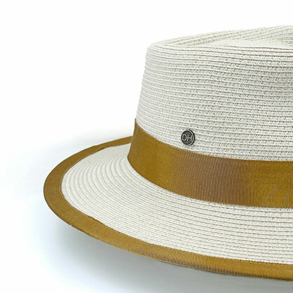 DH070 BEIGE/CARAMEL 60CM (L/XL) - BOSTON FEDORA